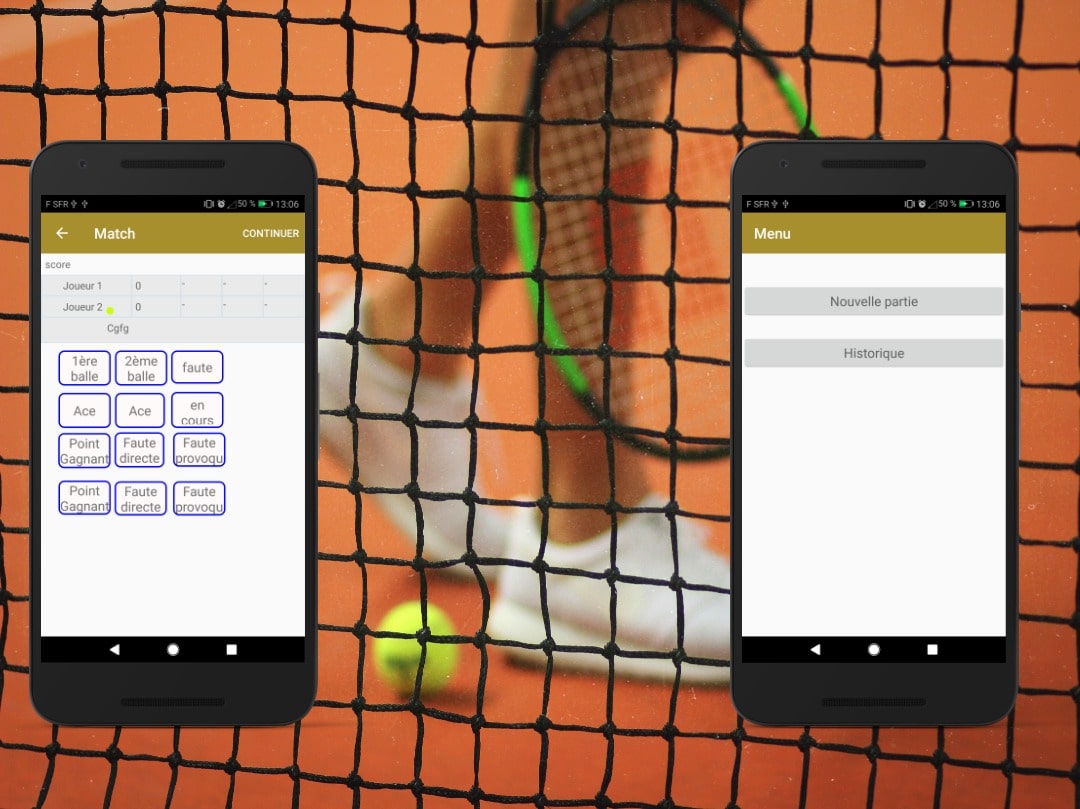 Project My tennis tracker