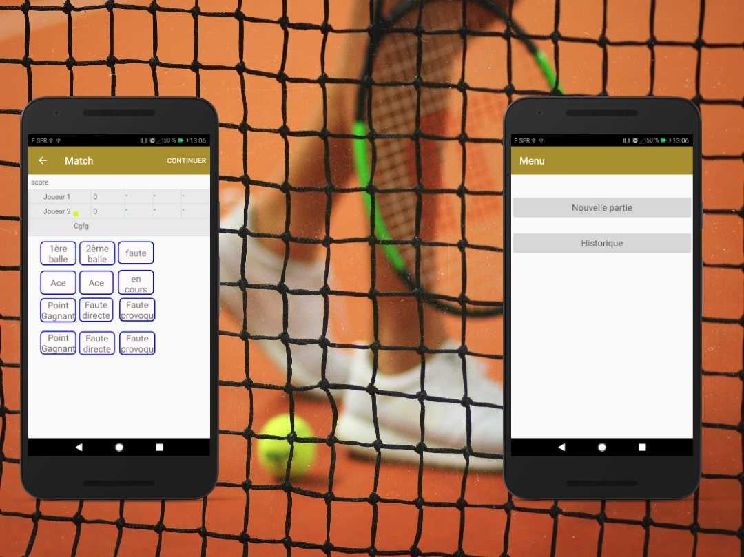 Project My tennis tracker